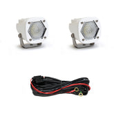 S1 White LED Auxiliary Light Pod Pair Work/Scene Clear