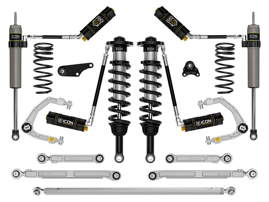 ICON 2024-2025 Toyota Tacoma 1.25-3" Lift, Stage 11 Suspension System, Billet, Overland Rear Springs for Toyota Tacoma