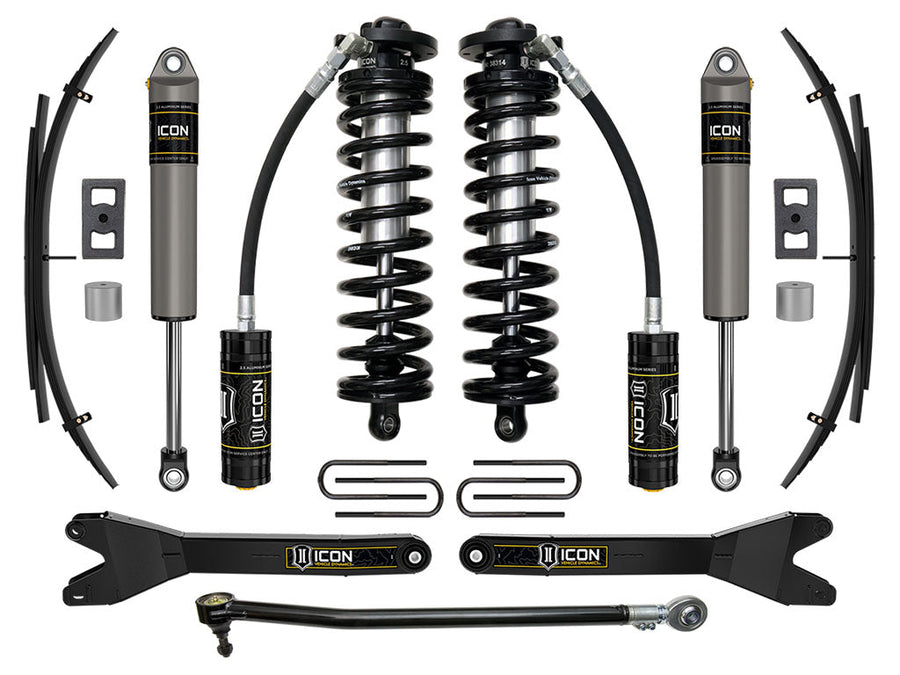 ICON 2023-2025 Ford F-250/F-350 Super Duty 4WD, 2.5-3" Lift, Stage 2 Coilover Conversion System w/ Radius Arms & Expansion Packs for Ford Super Duty