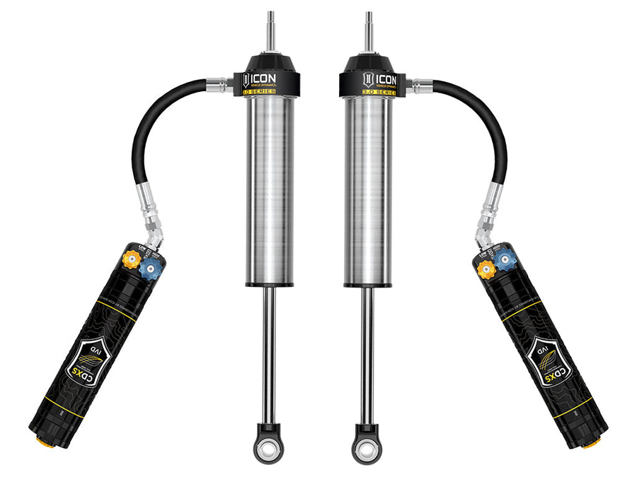 ICON 2022-2026 Toyota Tundra 0-1.5” Lift/2023-2025 Sequoia 0-4" Lift, Rear, V.S. 3.0 Series Shock Absorbers, Remote Reservoir w/ CDXS, Pair for Toyota Tundra