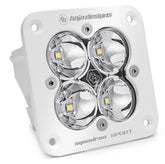 Squadron Sport White Flush Mount LED Auxiliary Light Pod Spot Clear