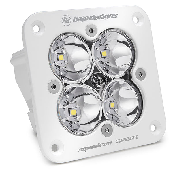 Squadron Sport White Flush Mount LED Auxiliary Light Pod Spot Clear