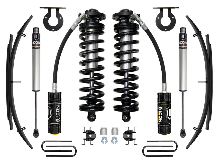 ICON 11-16 Ford F250/F350, 2.5-3" Lift, Stage 1 Coilover System w/ Leaf Springs for Ford Super Duty