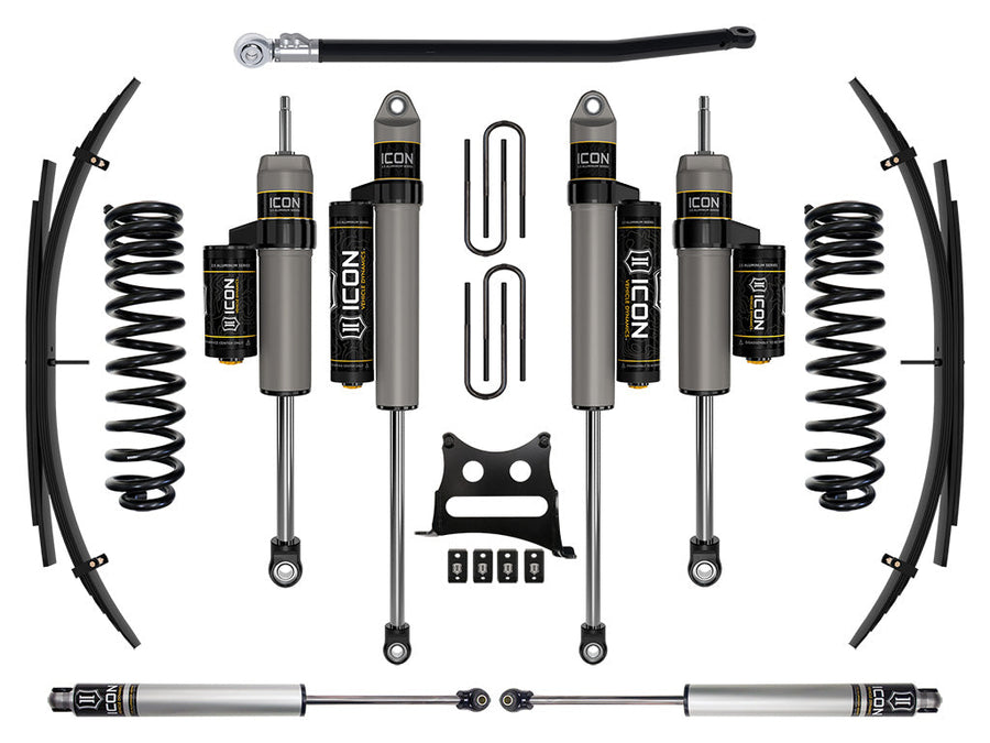 ICON 2011-2016 Ford F-250/F-350 Super Duty 4WD Diesel, 2.5" Lift, Stage 4 Suspension System w/ Expansion Packs for Ford Super Duty