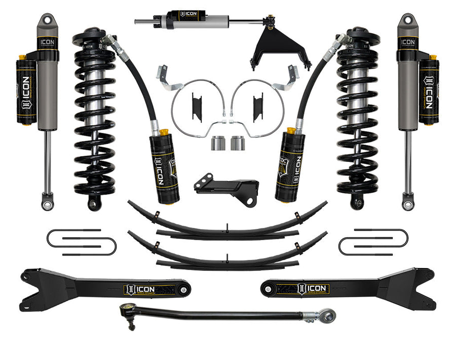 ICON 2023-2025 Ford F-250/F-350 Super Duty 4WD, 4-5.5" Lift, Stage 5 Coilover Conversion System w/ Radius Arms & Expansion Packs for Ford Super Duty