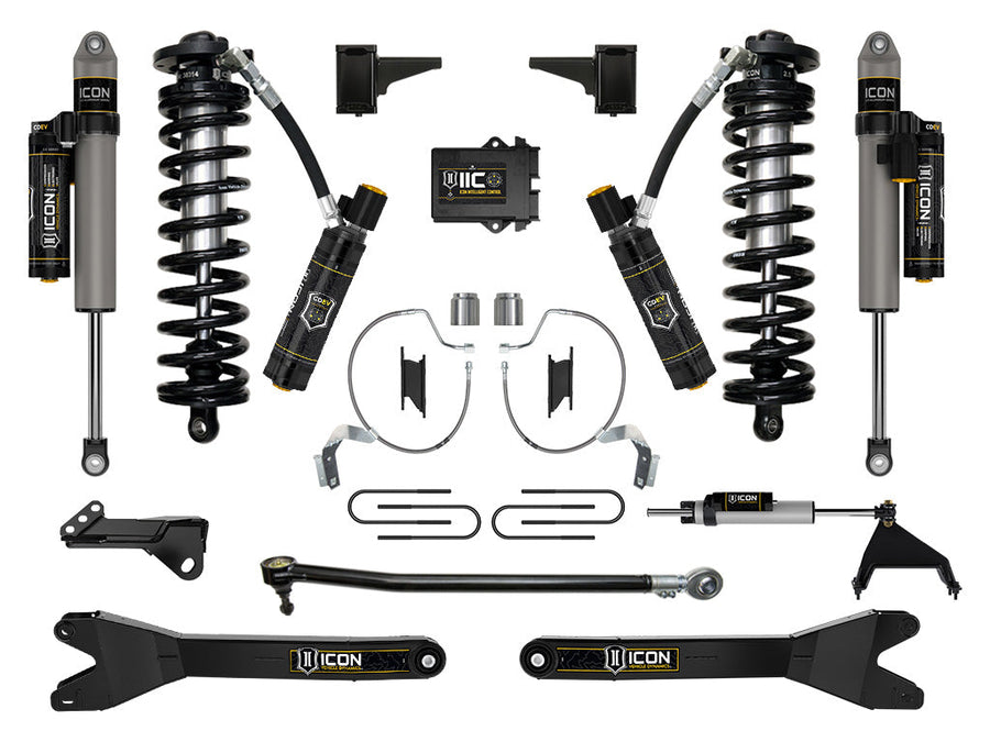 ICON 2023-2025 Ford F-250/F-350 Super Duty 4WD, 4-5.5" Lift, Stage 8 Coilover Conversion System w/ Radius Arms for Ford Super Duty
