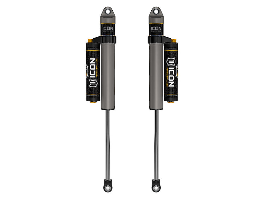 ICON 1999-2025 Ford F-250/F-350 Super Duty, 3-6” Lift, Rear, V.S. 2.5 Aluminum Series Shock Absorbers, Piggyback Reservoir w/ CDCV, Pair for Ford Super Duty