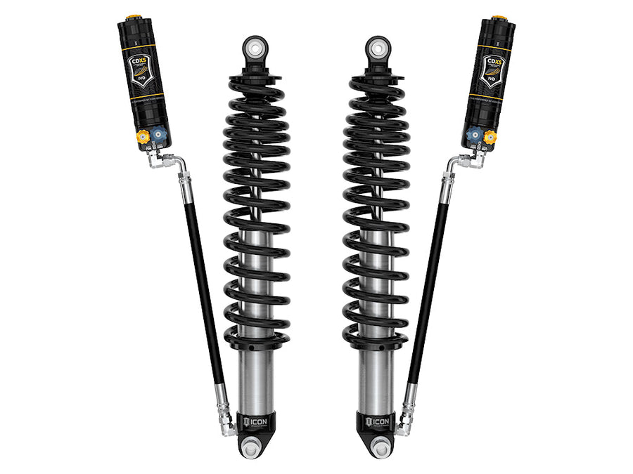 ICON 2021-2026 Ford Bronco, Rear, 1.25-3” Lift, V.S. 2.5 Series Coilover Kit, Remote Reservoir w/ CDXS, Heavy Rate Springs, Pair for Ford Bronco