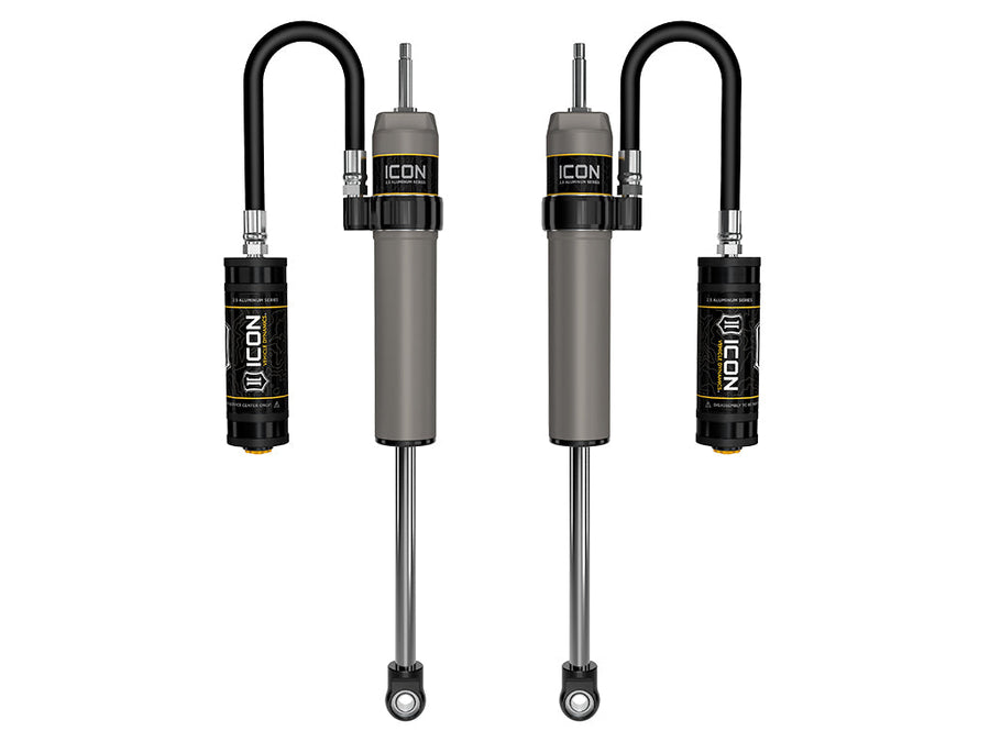 ICON 2022-2026 Toyota Tundra 0-1.5” Lift/2023-2025 Sequoia 0-4" Lift, Rear, V.S. 2.5 Aluminum Series Shock Absorbers, Remote Reservoir, Pair for Toyota Tundra