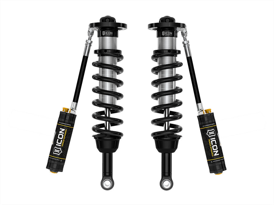 ICON 2022-2025 Toyota Tundra 1.25-3.5" Lift/2023-2025 Sequoia 3-4.5" Lift, Front, V.S. 2.5 Series Coilover Kit, Remote Reservoir w/ CDCV, Pair for Toyota Tundra