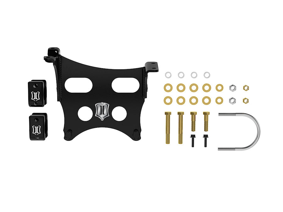 ICON 2023-2025 Ford F-250/F-350 Super Duty, Dual Steering Stabilizer Bracket Kit for Ford Super Duty