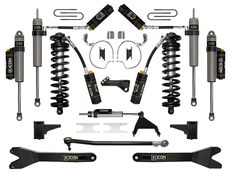 ICON 2023-2025 Ford F-250/F-350 Super Duty 4WD, 4-5.5" Lift, Stage 7 Coilover Conversion System w/ Radius Arms for Ford Super Duty