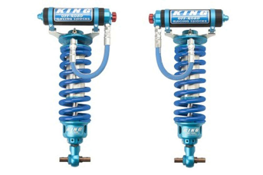 King Shocks 3.0 Performance Coilovers w/ Adjustable Remote Reservoir Front Pair for 2007-2018 Chevrolet Silverado 1500 4WD RWD w/0-3" lift w/UCA for Chevrolet Silverado