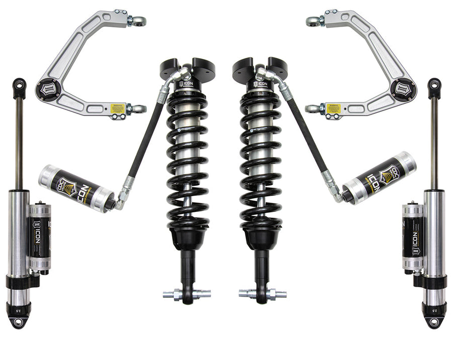 ICON 2019-2026 Chevrolet Silverado 1500/GMC Sierra 1500, 1.5-3.5" Lift, Stage 4 Suspension System, Billet for Chevrolet Silverado