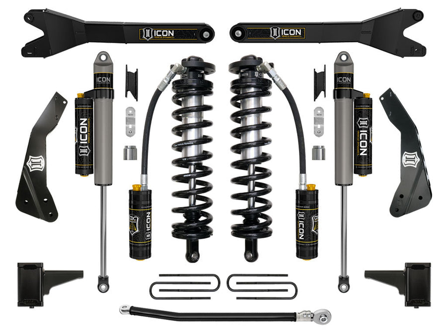 ICON 2011-16 Ford F250/F350 4-5.5" Lift Stage 4 Coilover Conversion w/Radius Arm for Ford Super Duty