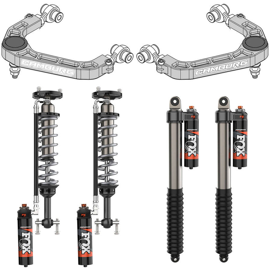 Camburg Engineering 2WD 2021-2024 Ford F-150 Excludes Raptor FOX 2.5 Elite DSC KINETIK Series Lift Kit CAM-110280-K for the Ford F-150, Ford Raptor