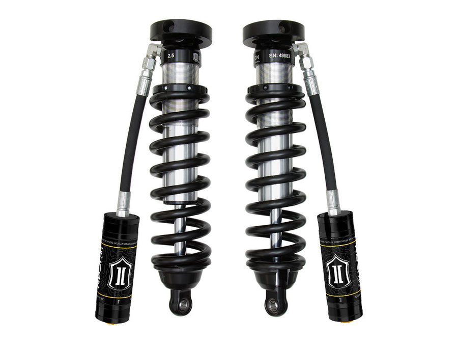 ICON 1996-2002 Toyota 4Runner, 0-3" Lift, Front, V.S. 2.5 Series Coilover Kit, Extended Travel, Remote Reservoir, 700 lbs/in Spring Rate for Toyota 4Runner