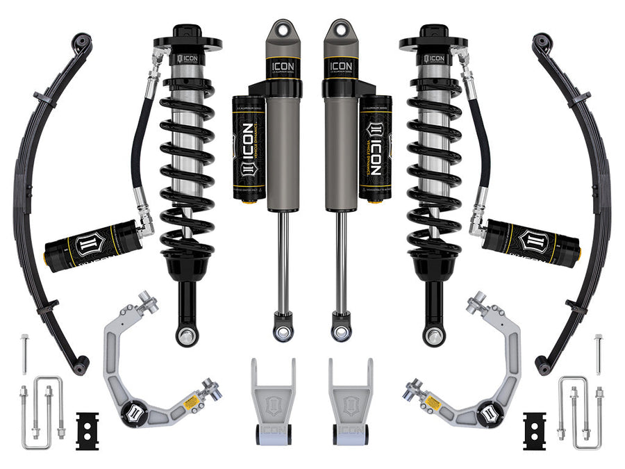 ICON 2021-2025 Ford F-150 Tremor, 2.5-3" Lift, Stage 3 Suspension System, Billet, w/ Leaf Packs for Ford F-150