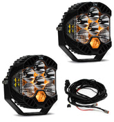 Jeep JL/JT LP6 Pro Bumper Light Kit - Jeep 2020-2026 Gladiator; 2018-2026 Wrangler JL; NOTE: w/ OE Steel Bumper Driving/Combo Clear