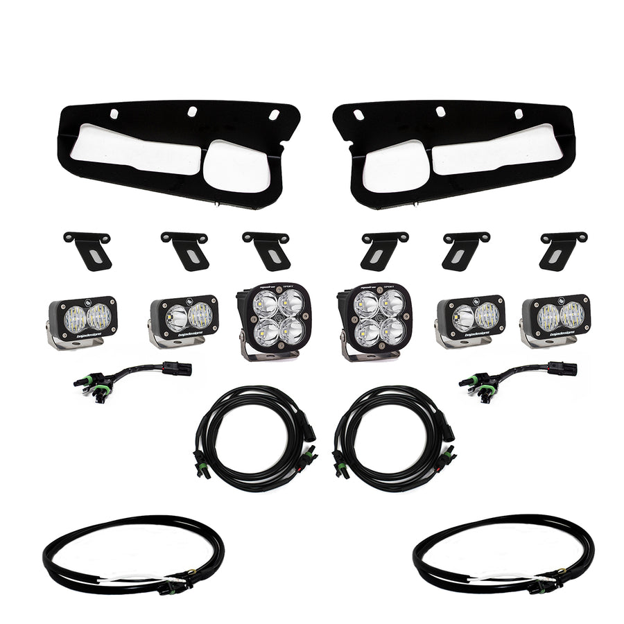 Ford Squadron Sport/S2 Sport Fog Pocket Light Kit - Ford 2021-2026 Bronco; 2022-2026 Bronco Raptor Multi-Pattern Clear