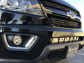 32" Lower Bumper Hidden LED Light Bar Mounting Brackets For 2014-2022 Chevy Colorado