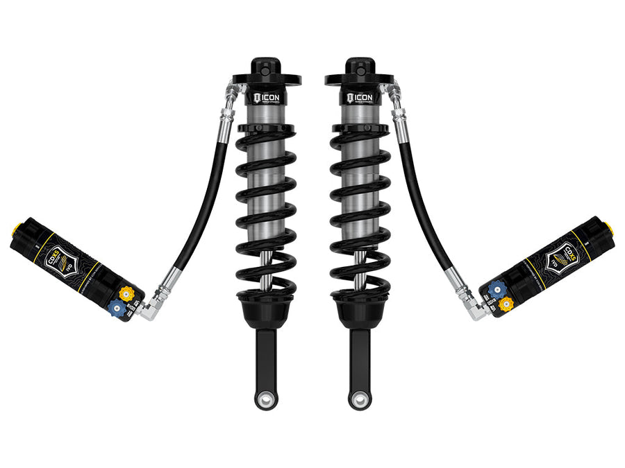 ICON 2005-2023 Toyota Tacoma, 0-3.5"/0-2.75" Lift, Front, V.S. 2.5 Series Coilover Kit, Extended Travel, Remote Reservoir w/ CDXS, 700 lbs/in Coils, Pair for Toyota Tacoma