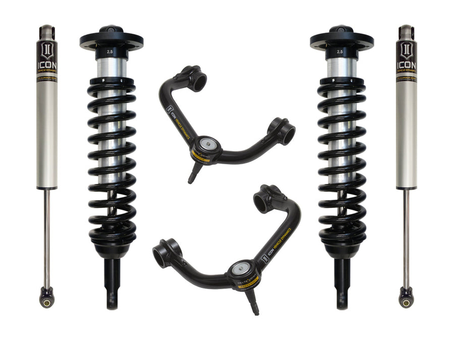 ICON 2004-2008 Ford F-150 4WD, 0-2.63" Lift, Stage 2 Suspension System, Tubular for Ford F-150