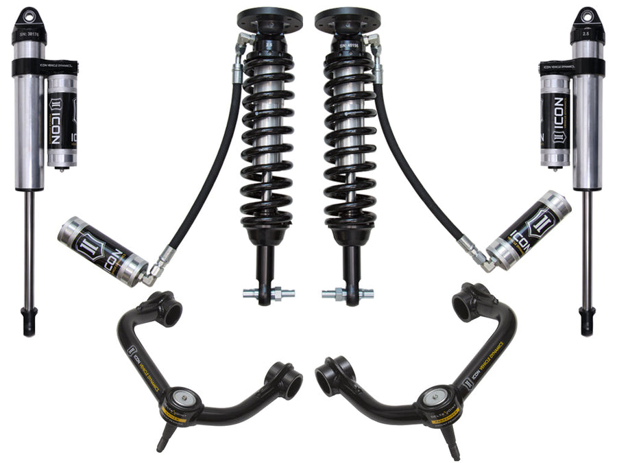 ICON 2015-20 Ford F150 4WD, 2-2.63" Lift, Stage 4 Suspension System, Tubular UCA for Ford F-150
