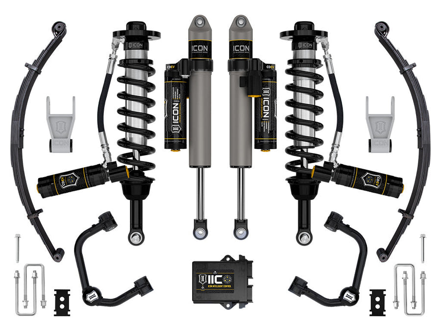 ICON 2021-2025 Ford F-150 Tremor, 2.5-3" Lift, Stage 5 Suspension System, Tubular, w/ Leaf Packs for Ford F-150
