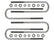 ICON 2011-2025 Ford F-250/F-350 Super Duty, Rear, 12” U-Bolt Kit for Ford Super Duty