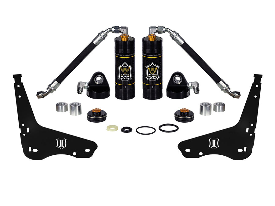 ICON 2007-2021 Toyota Tundra/2008-2022 Toyota Sequoia, Coilover Reservoir w/ CDCV Upgrade Kit With Seals, Pair for Toyota Tundra