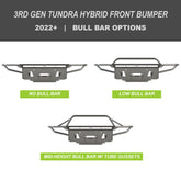Tundra Hybrid Series Front Bumper / 3rd Gen / 2022+ for Toyota Tundra
