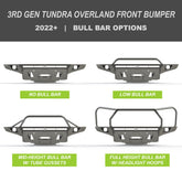Tundra Overland Series Front Bumper / 3rd Gen / 2022+ for Toyota Tundra