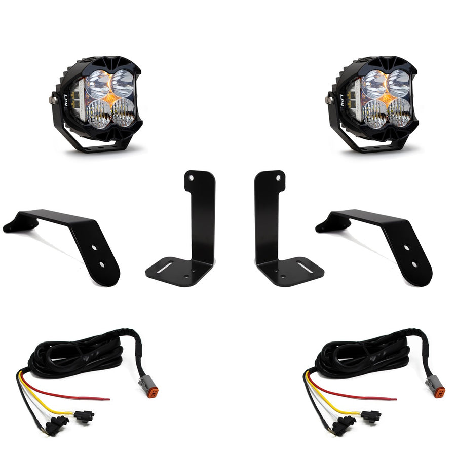 Jeep JL/JT LP4 Pro Bumper Light Kit - Jeep 2020-2026 Gladiator; 2018-2026 Wrangler JL; NOTE: w/ OE Plastic Bumper Driving/Combo Clear