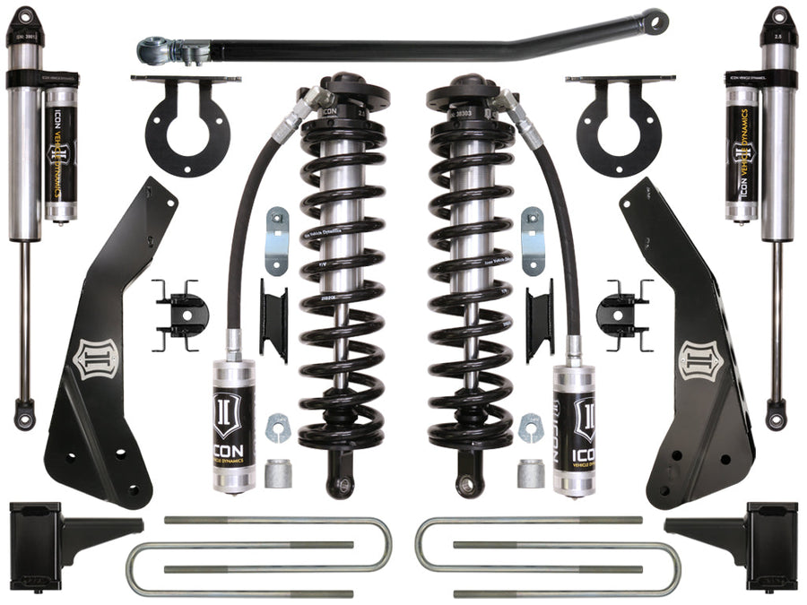 ICON 2011-2016 Ford F250/F350, 4-5.5" Lift, Stage 3 Coilover Conversion System for Ford Super Duty