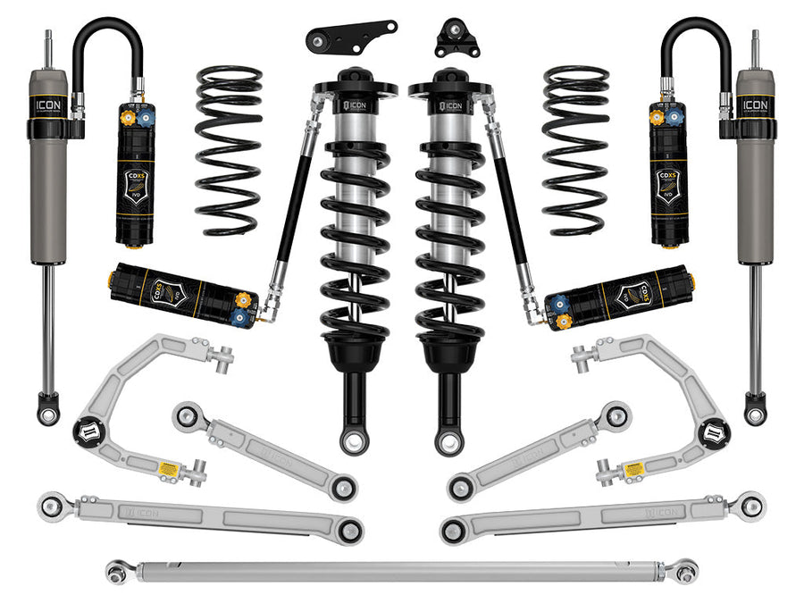 ICON 2024-2025 Toyota Tacoma 1.25-3" Lift, Stage 12 Suspension System, Billet, Overland Rear Springs for Toyota Tacoma