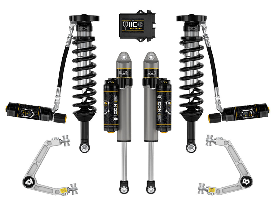 ICON 2023-2026 GMC Canyon AT4, Denali, & Elevation/Chevrolet Colorado Trail Boss, 1.75-2.5" Lift, Stage 6 Suspension System, Billet for Chevrolet Colorado