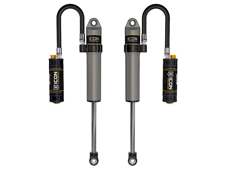 ICON 2020-2023 Jeep Gladiator/2018-2023 Jeep Wrangler JL, 2.5" Lift, Front, V.S. 2.5 Aluminum Series Shock Absorbers, Remote Reservoir w/ CDCV, Pair for Jeep Wrangler JL