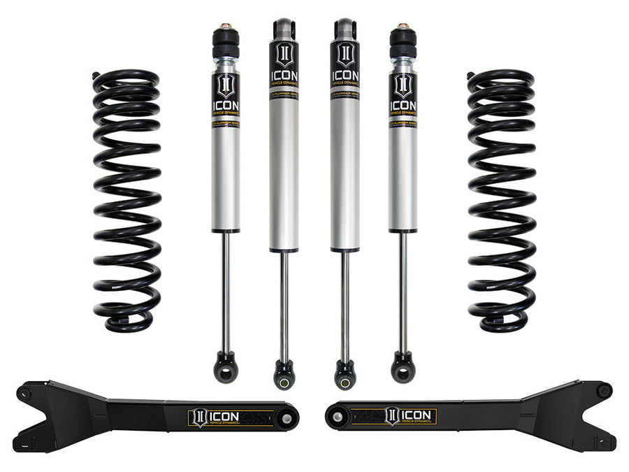 ICON 2023-2025 Ford F-250/F-350 Super Duty 4WD, Gas, 2.5" Lift, Stage 1 Suspension System w/ Radius Arms for Ford Super Duty