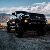 Toyota Fog Pocket Light Mount Kit For Squadron-R Lights - Toyota 2010-24 4Runner; 2012-23 Tacoma; 2014-21 Tundra