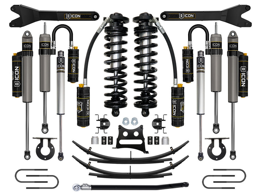 ICON 08-10 Ford F250/F350, 2.5-3" Lift, Stage 6 Coilover System w/ Leaf Springs for Ford Super Duty
