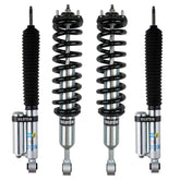 Bilstein 6112 Strut & Spring Assembled + Rear 5160 Reservoir Shocks Set for 2008-2021 Toyota Land Cruiser 200 4WD RWD for Toyota Land Cruiser
