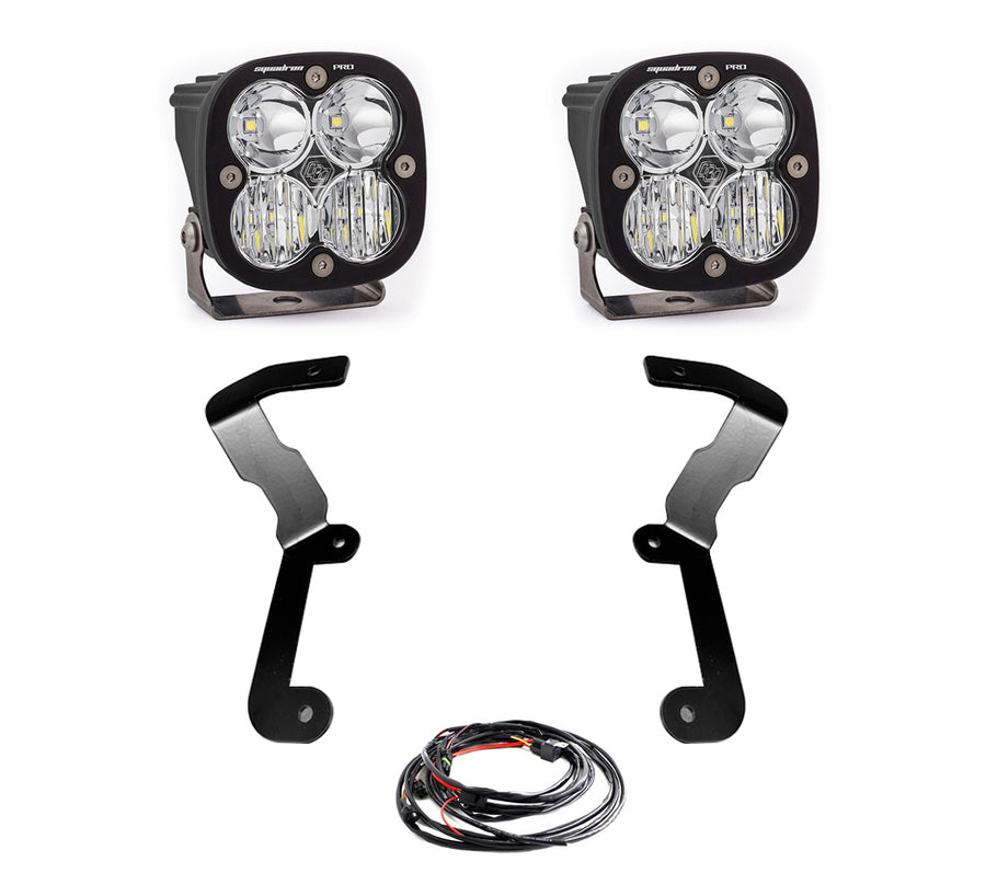 GMC Squadron Pro A-Pillar Light Kit - GMC 2019-22 Sierra 1500 Driving/Combo Clear