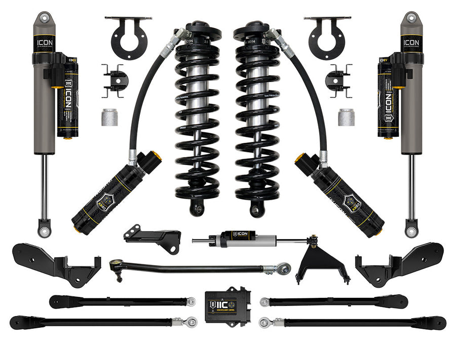 ICON 2023-2025 Ford F-250/F-350 Super Duty 4WD, 2.5-3" Lift, Stage 6 Coilover Conversion System with 4-Link for Ford Super Duty