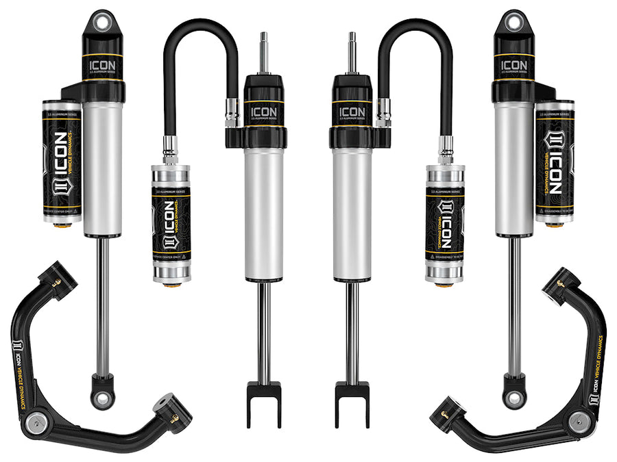 ICON 2020-2026 GM 2500/3500 HD, 0-2" Lift, Stage 2 Suspension System, Tubular for Chevrolet Silverado