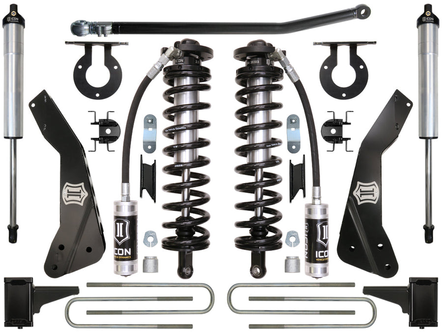 ICON 2011-2016 Ford F250/F350, 4-5.5" Lift, Stage 2 Coilover Conversion System for Ford Super Duty