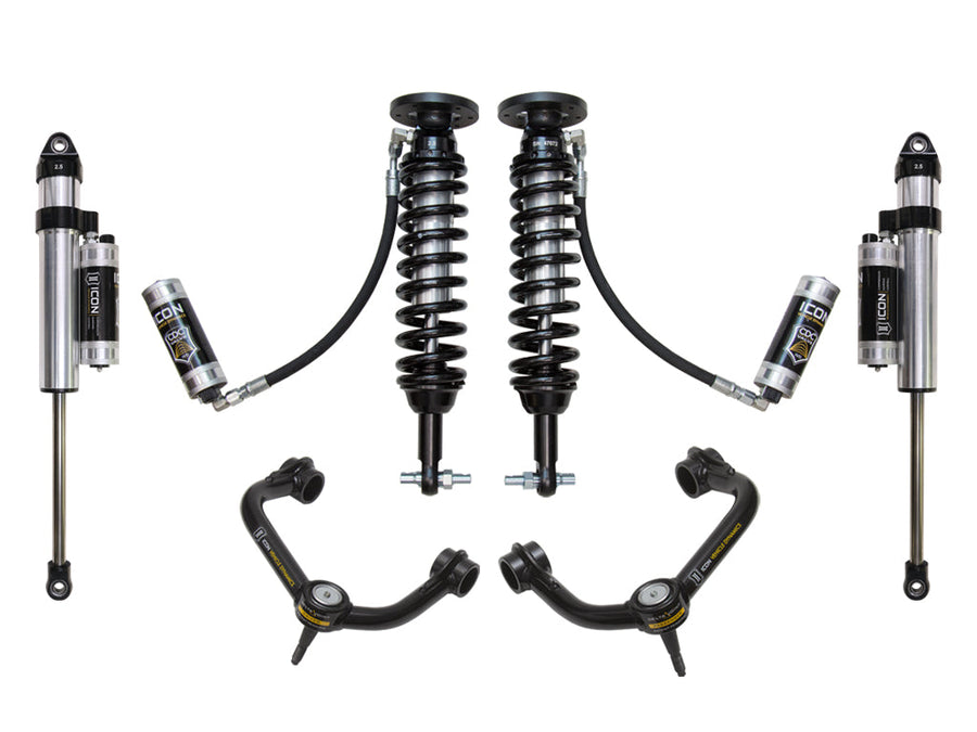 ICON 2014 Ford F150 4WD, 1.75-2.63" Lift, Stage 5 Suspension System, Tubular UCA for Ford F-150