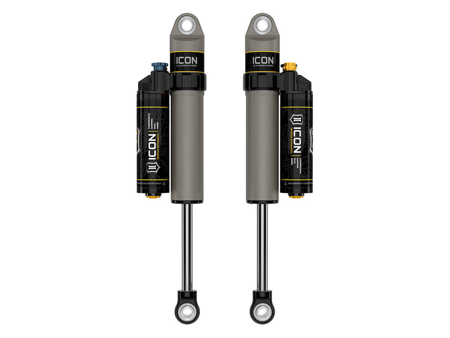 ICON 2009-2025 Ford F-150/2004-2008 Ford F-150 4WD, 0-1" Lift, Rear, V.S. 2.5 Aluminum Series Shock Absorbers, Piggyback Reservoir w/ CDXS, Pair for Ford F-150
