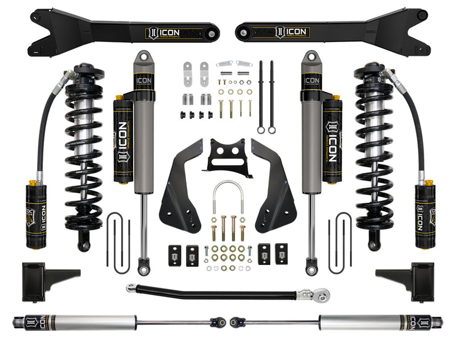 ICON 2005-07 Ford F250/F350 4-5.5" Lift Stage 5 Coilover Conversion w/Radius Arm for Ford Super Duty