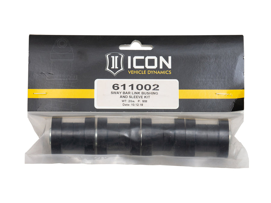 ICON Ford F250/F350 & Jeep JK/JL Sway Bar Link Bushing & Sleeve Kit for Ford Super Duty